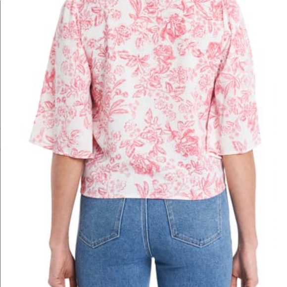 1.STATE NWT FLOUNCE SLEEVE TIE FRONT TOP SIZE XS - Picture 3 of 3